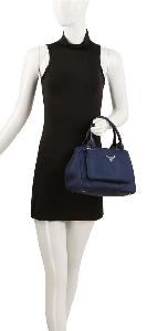 Wholesale Fashion Multifunctional Tote Bag with Cross Body Strap Navy